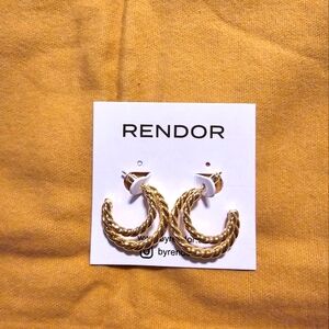 Rendor Victoria earrings 18k plated gold
